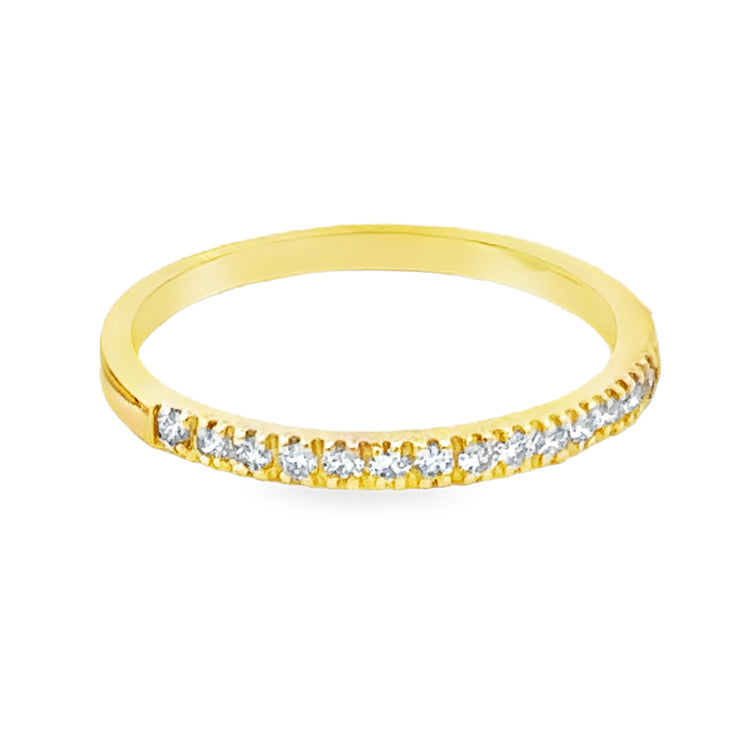 Diamond Stack Band Ring, 14Kt