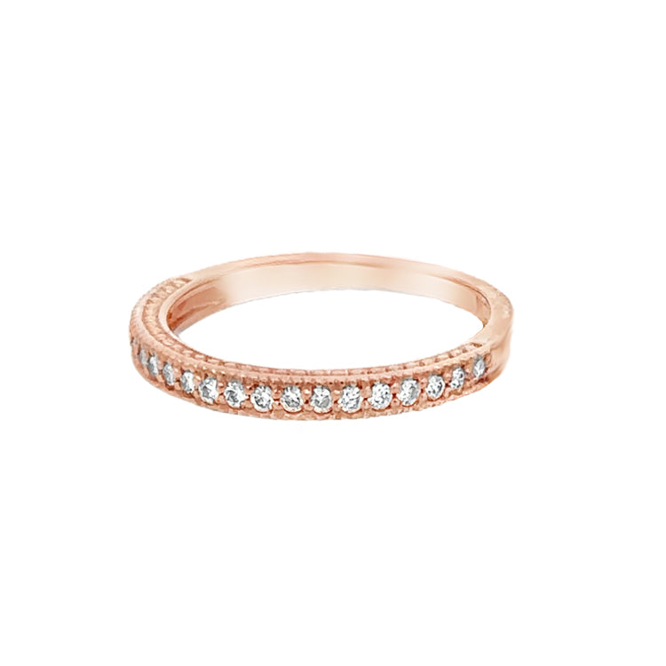 Diamond Stack Band Ring, 14Kt