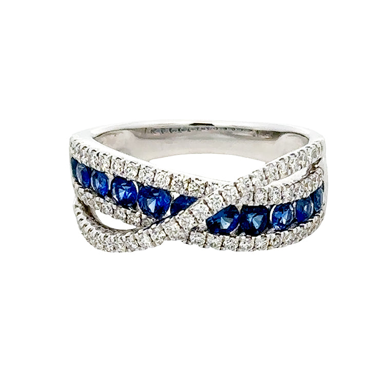 Sapphire and Diamond Ring, 18Kt
