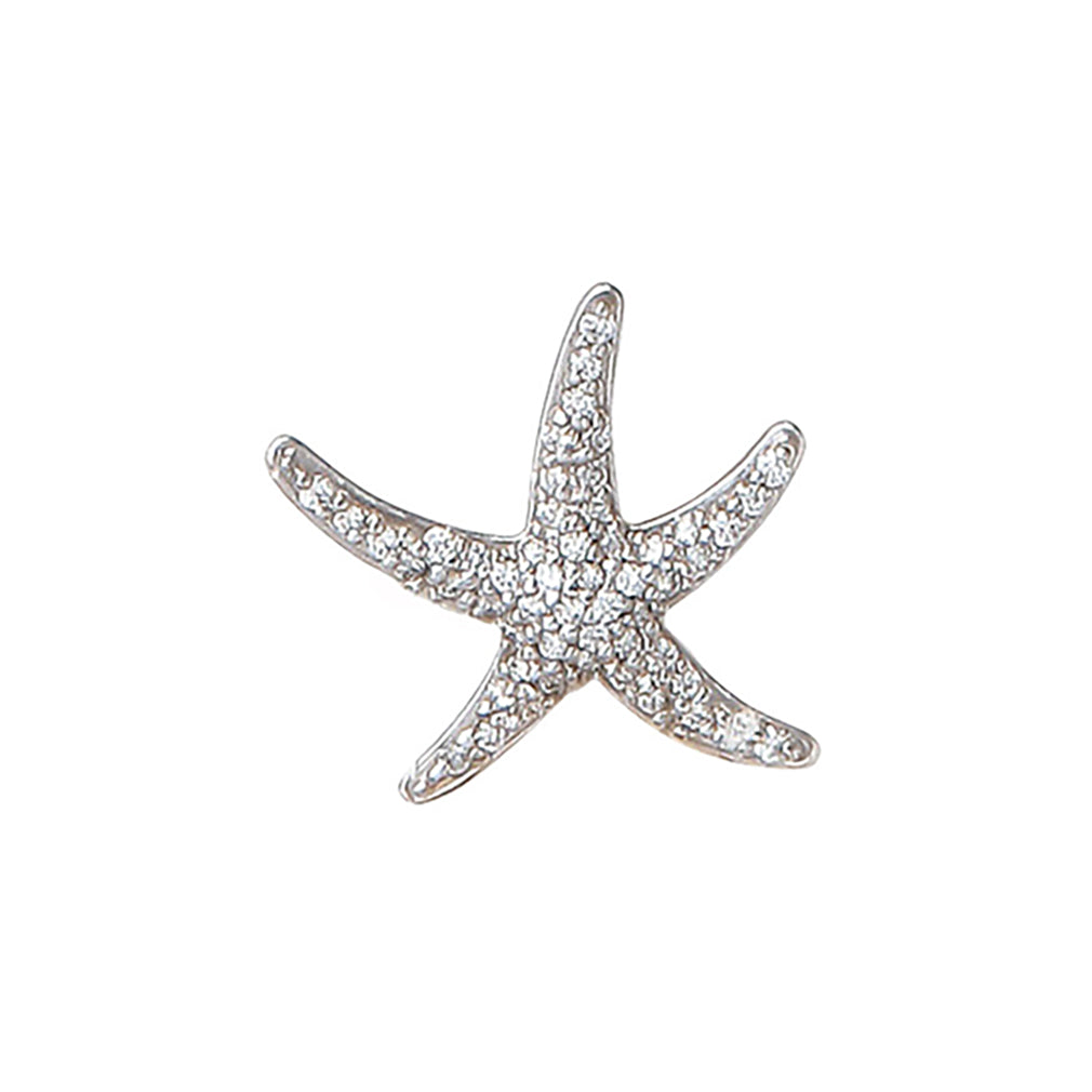 Diamond Starfish Pendant