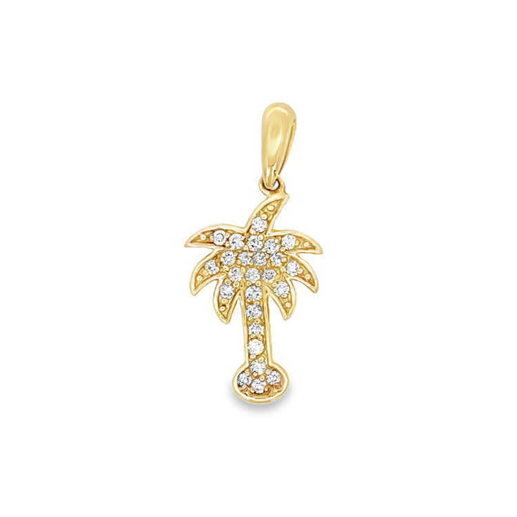 Palm Tree Pendant, 14Kt