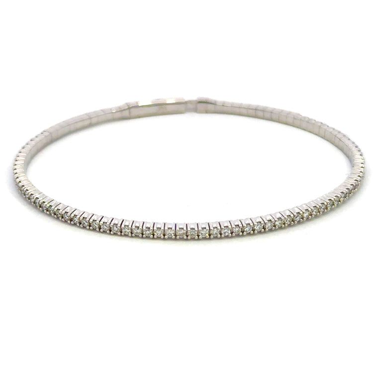 Diamond Flex Bangle Bracelet, 14Kt