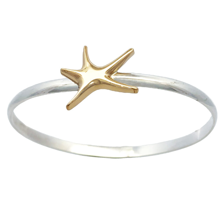 Starfish Bracelet, Sterling and 14Kt