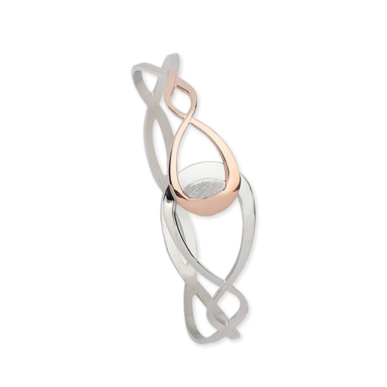 Infinity Flex Bangle Bracelet, Sterling