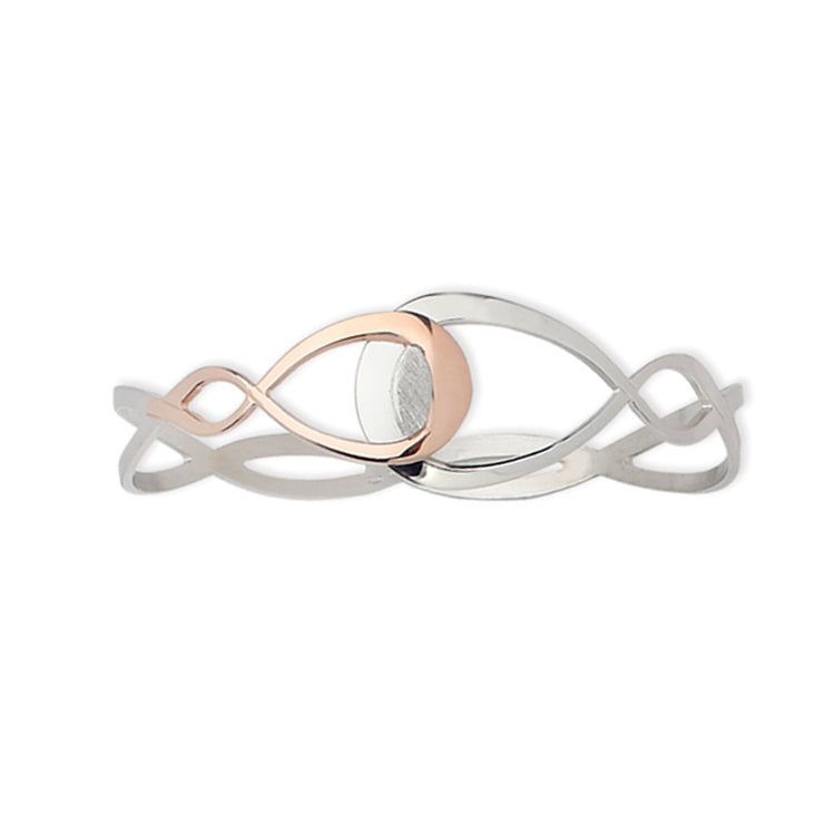 Infinity Flex Bangle Bracelet, Sterling