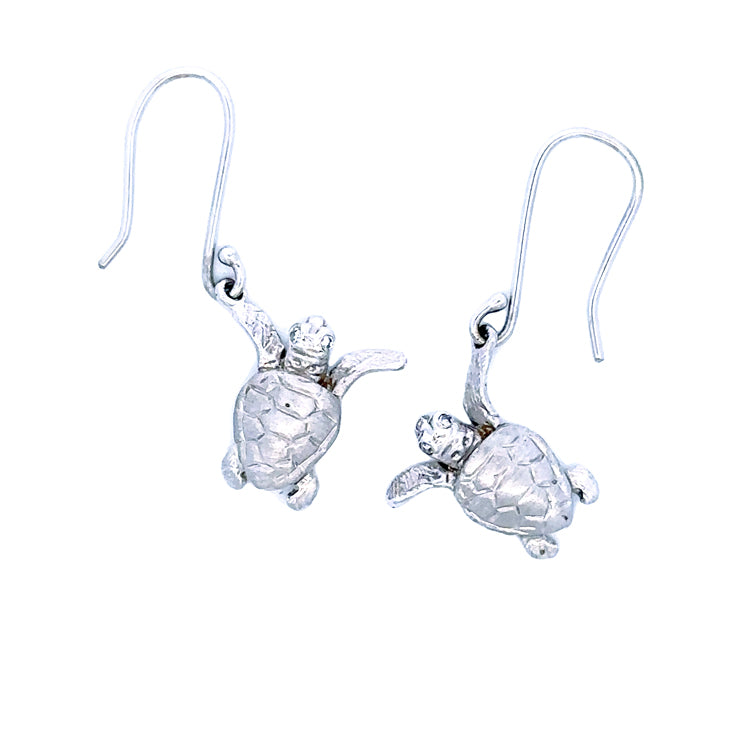 Turtle Earrings, 14Kt