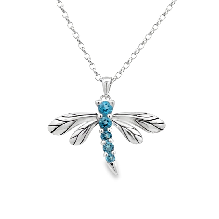 Dragonfly Necklace, Sterling