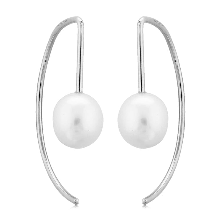 Pearl Earrings, 14Kt