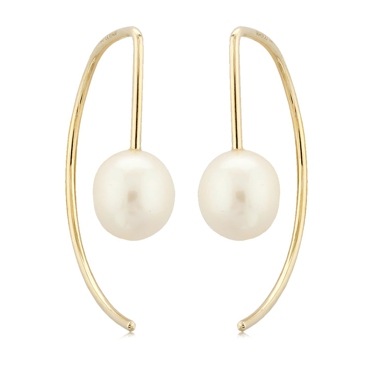 Pearl Earrings, 14Kt