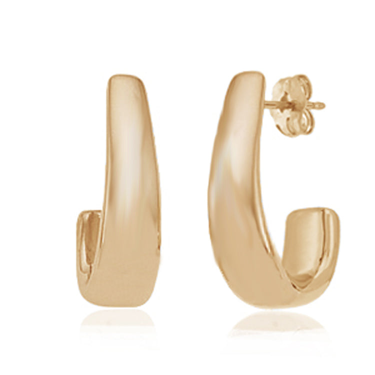 J Hoop Post Earrings 14Kt Cedar Chest Sanibel