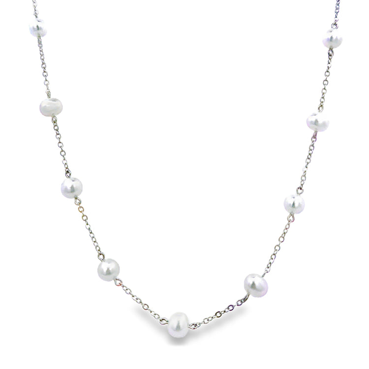 Pearl Necklace, 14Kt