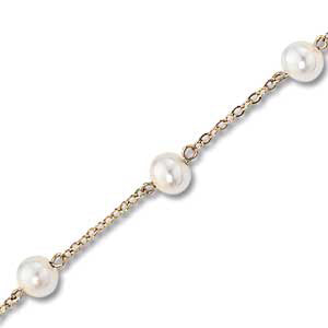 Pearl Necklace, 14Kt