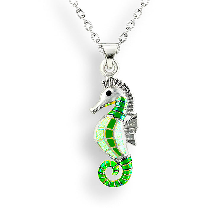 Seahorse Necklace, Sterling