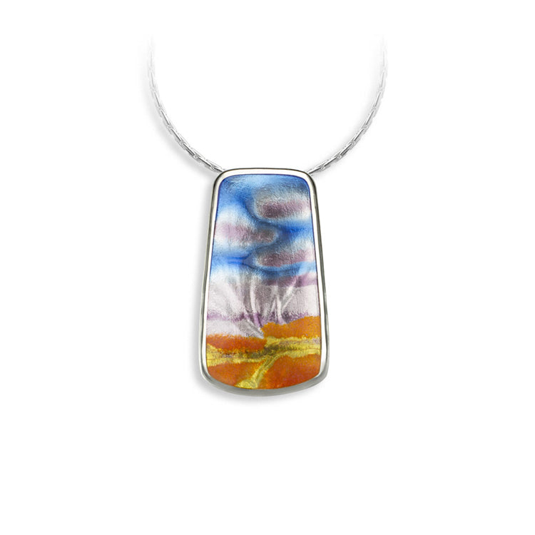 Aurora Sunset Necklace, Sterling