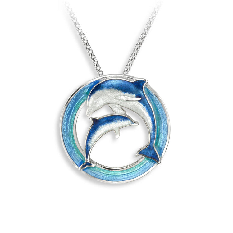 Dolphin Necklace, Sterling