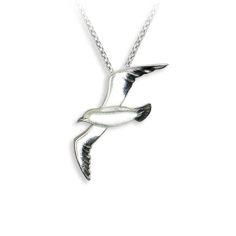 Seagull Necklace, Sterling