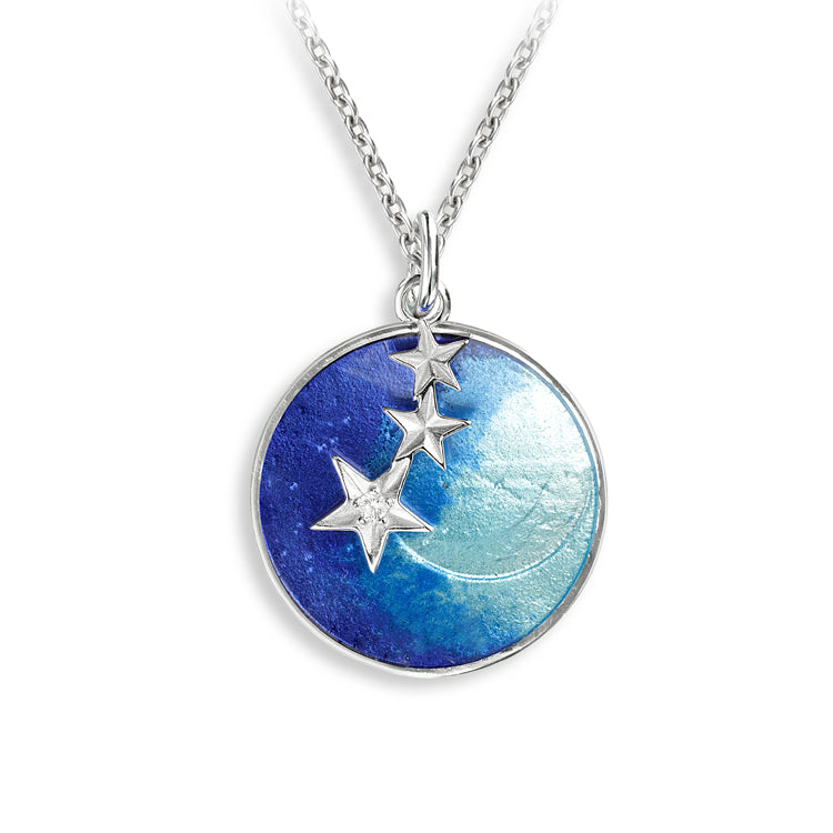 Stars In the Night Sky Necklace, Sterling