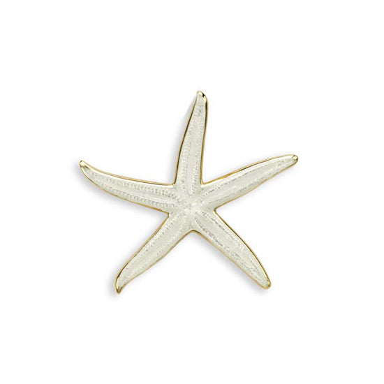 Starfish Pendant, 18Kt. and Enamel