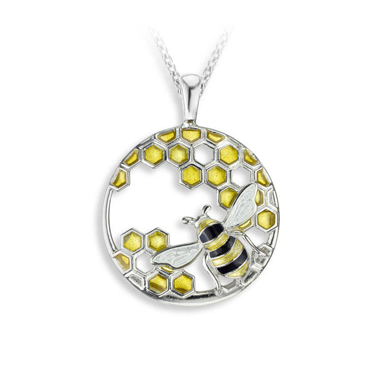 Honey Bee Necklace, Sterling