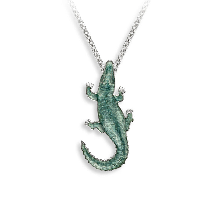 Alligator Necklace, Sterling