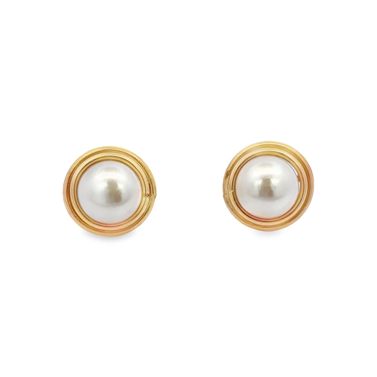 Pearl Earrings, 14Kt