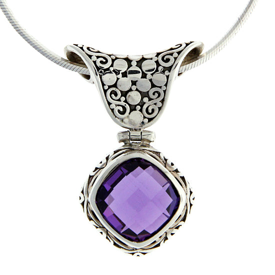 Amethyst Necklace, Sterling