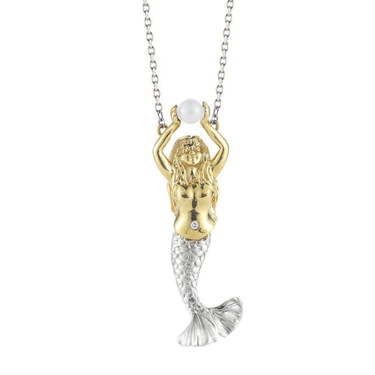 Mermaid Necklace, 14Kt