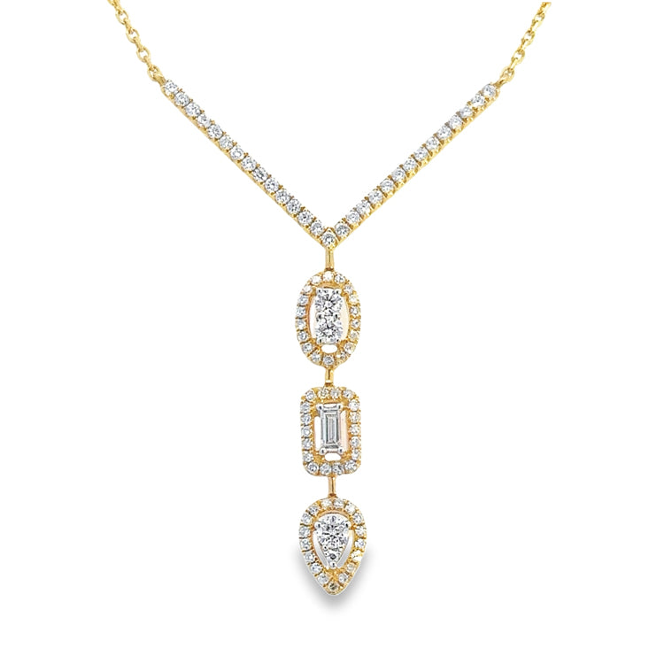 Diamond Necklace, 14Kt