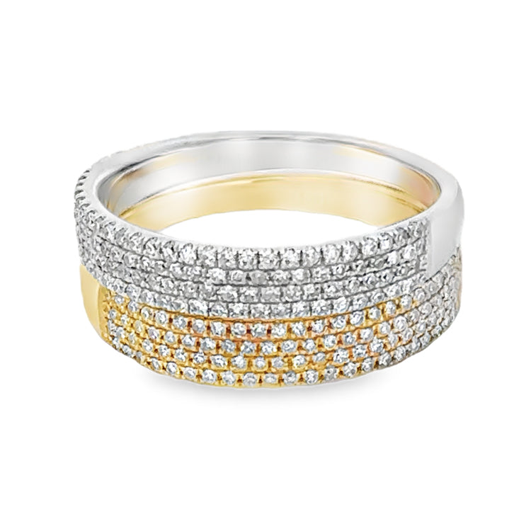 Diamond Stack Band, 14Kt