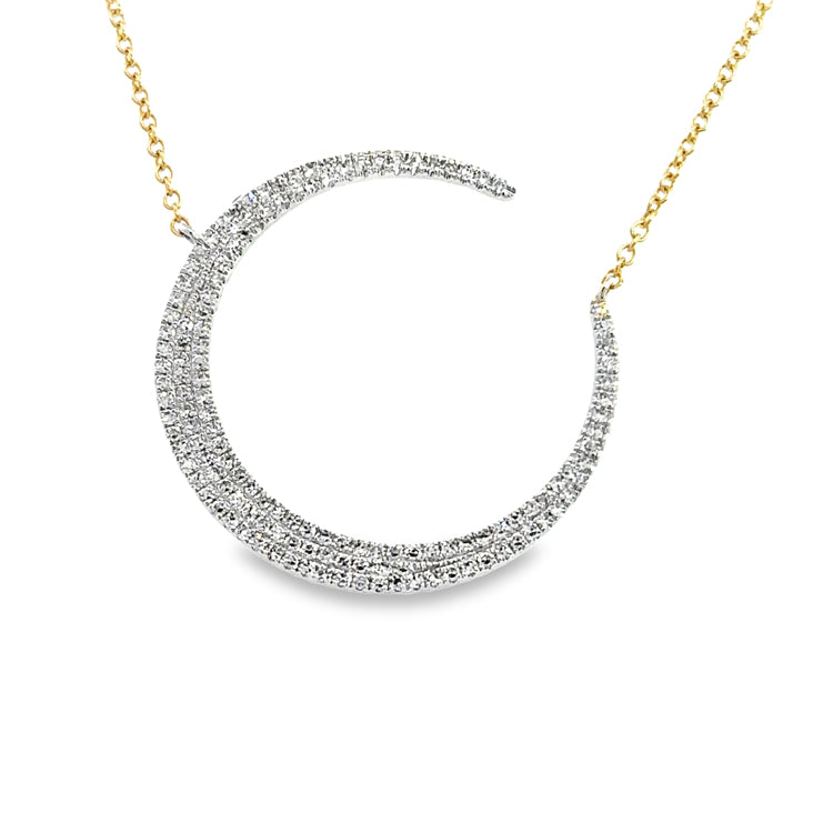 Moon Necklace, 14Kt