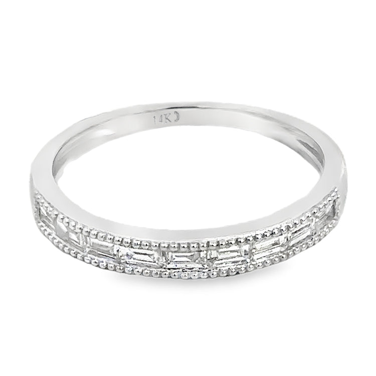 Diamond Stack Band Ring, 14Kt