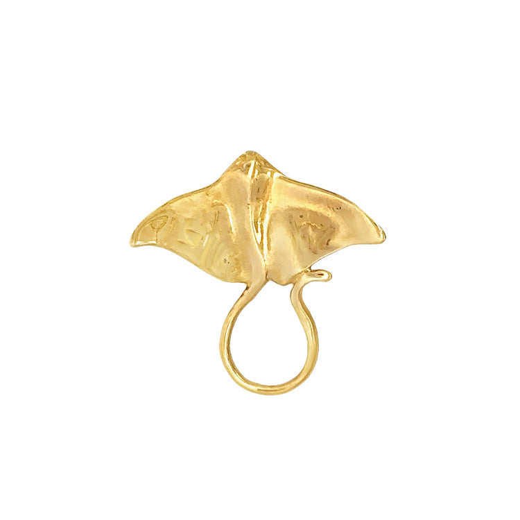 Stingray Pendant, 14Kt