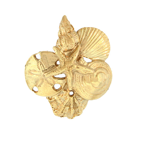 Shell Cluster Pendant, 14Kt - Cedar Chest Sanibel