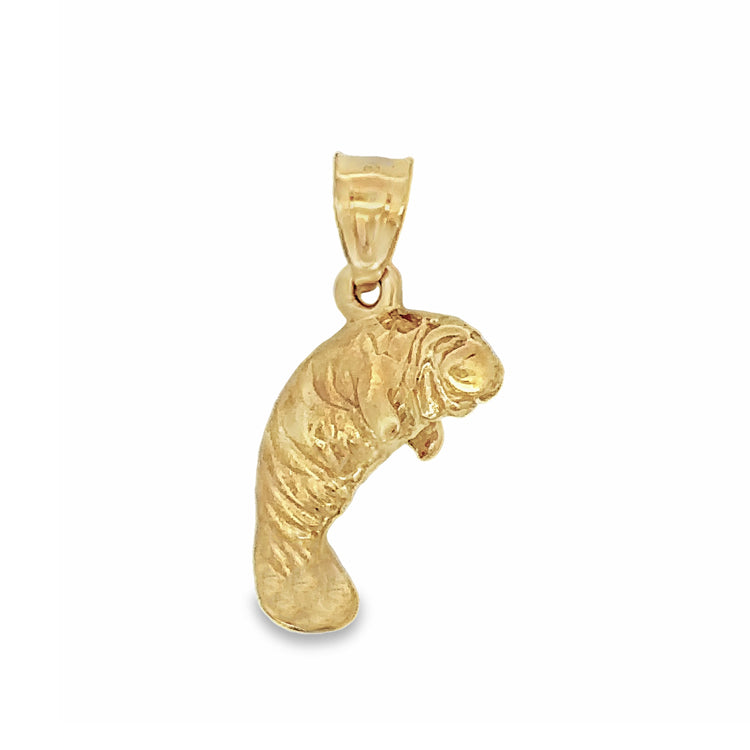 Manatee Pendant-Charm, 14Kt