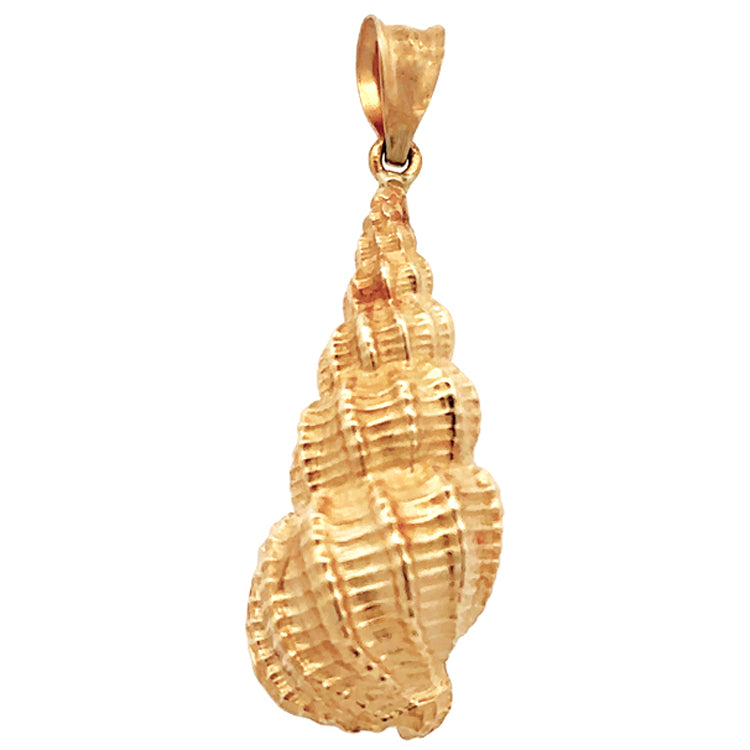 14Kt Yellow Gold Wentletrap Shell Pendant . An Original Cedar Chest Design