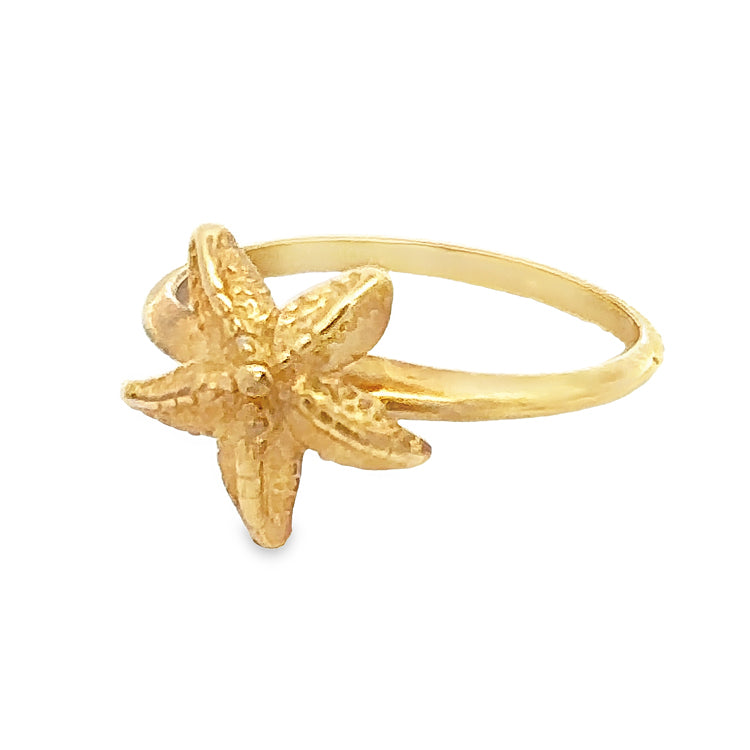 Starfish  Ring, 14Kt