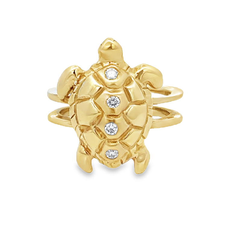 Turtle Ring, 14Kt