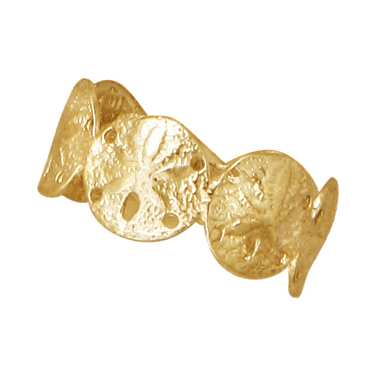 Sand Dollar Band Ring, 14Kt
