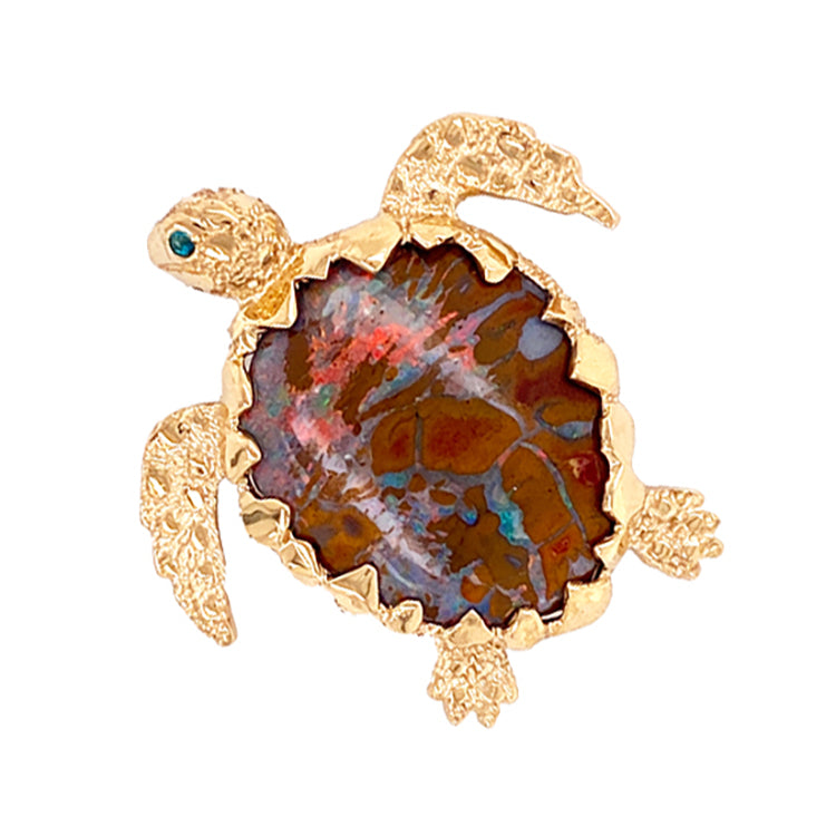 Turtle Pendant &quot;Turtle Recall&quot;, 14Kt