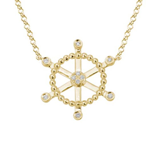 Ship&#39;s Wheel Necklace