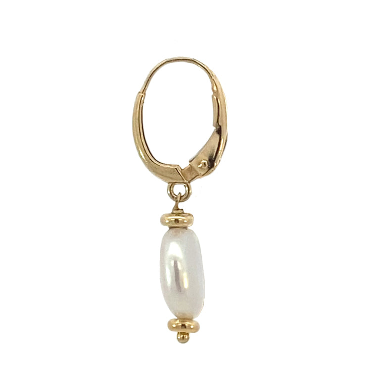 Pearl Earrings, 14Kt