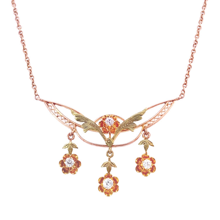 Estate Victorian Style Diamond Necklace