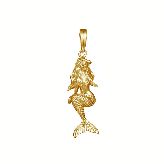 14Kt Gold Mermaid Pendant