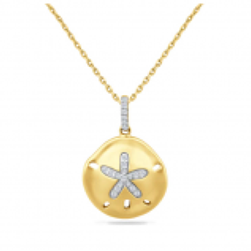 Diamond Sanddollar Necklace