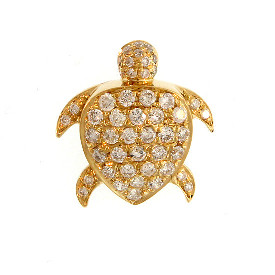 Diamond Turtle Pendant