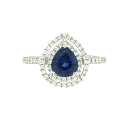 Sapphire and Diamond Ring, 14Kt