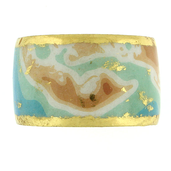 &quot;Sanibel Island Cartoloji Map&quot; Cuff Bracelet by Evocateur