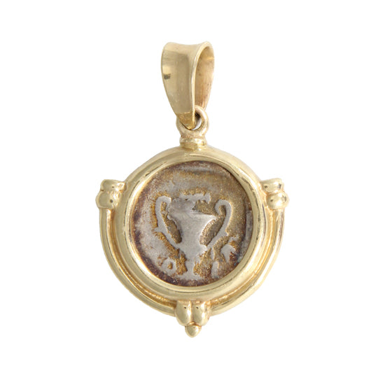Ancient Greek hemidrachm coin pendant