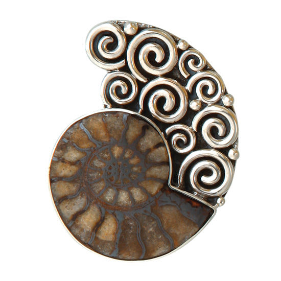 Sterling Ammonite Pendant