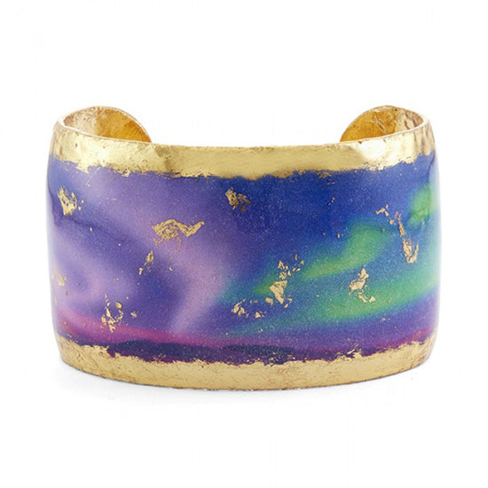 "Aurora Borealis" 1.5" Cuff Bracelet by Evocateur